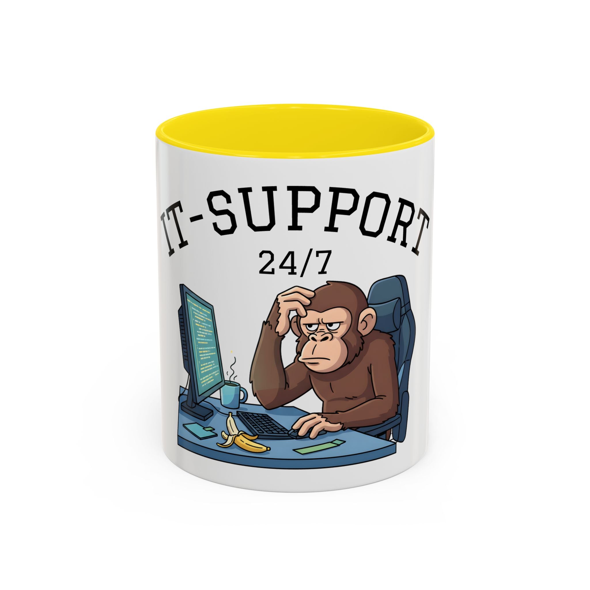 IT Support 24/7 Affen-Tasse – Ansicht 8