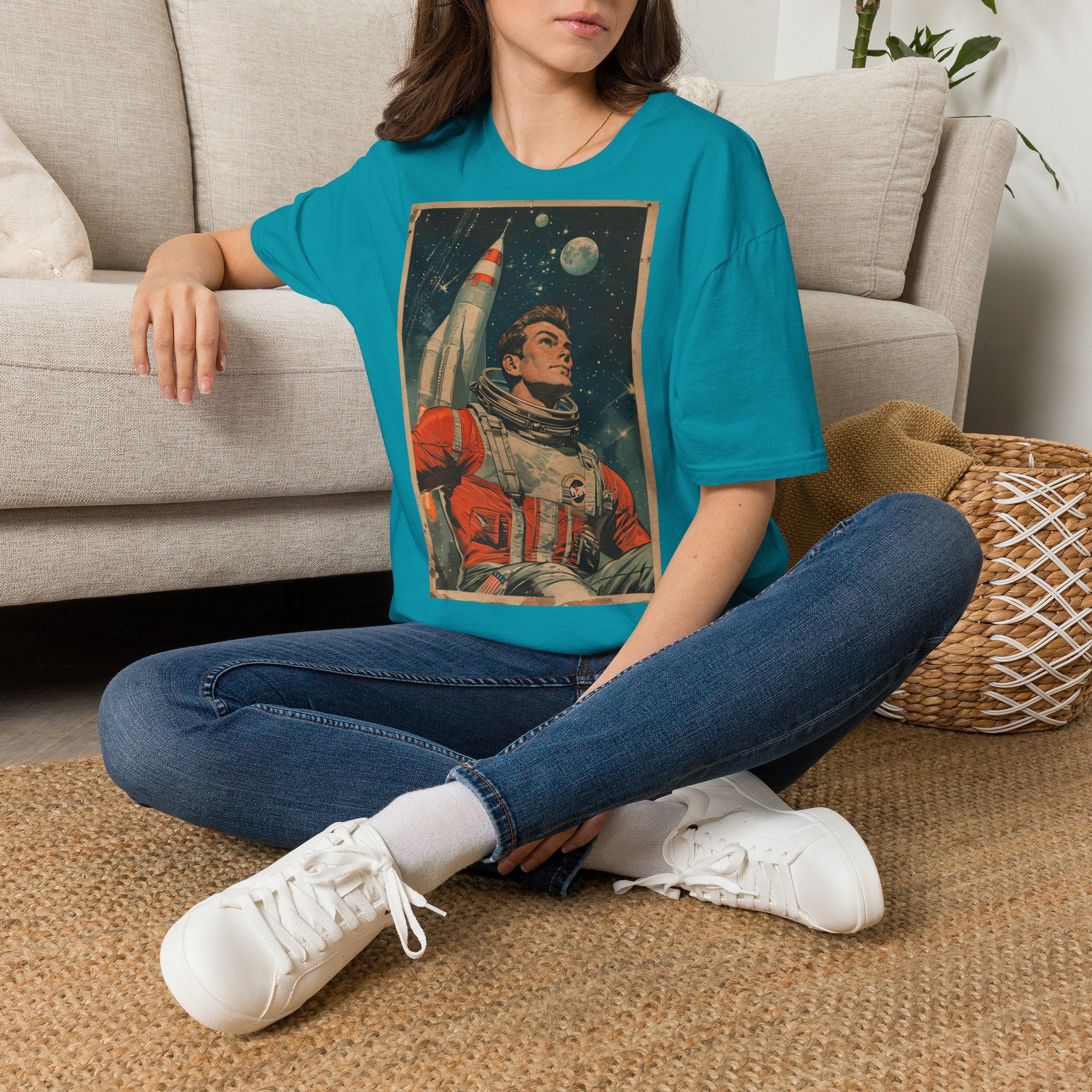 Retro Astronaut – T-Shirt – Ansicht 7