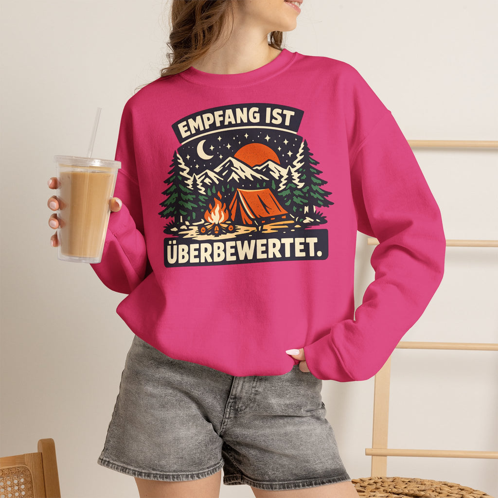 Empfang ist überbewertet – Camping Sweatshirt