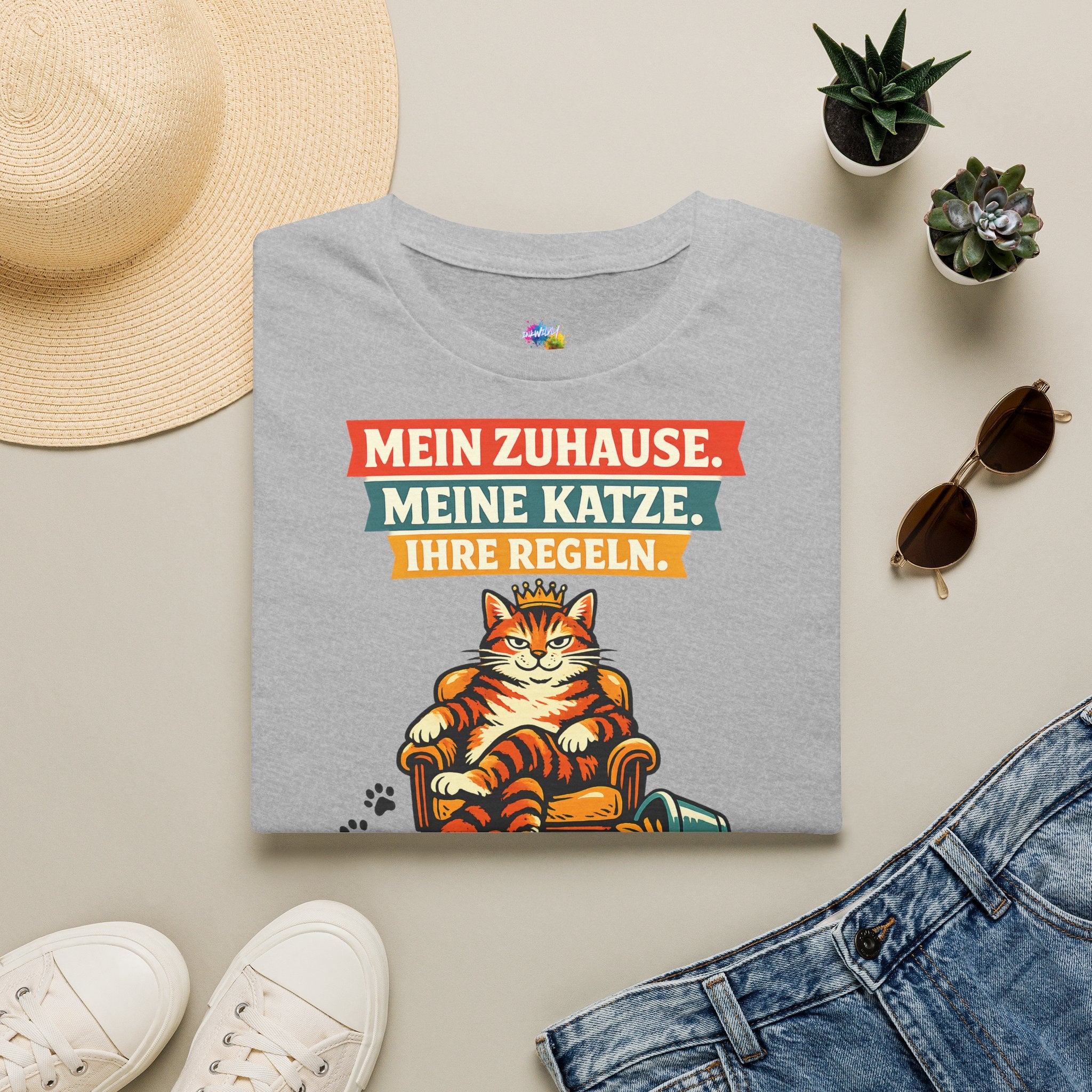 Mein Zuhause, ihre Regeln – Katzen T-Shirt