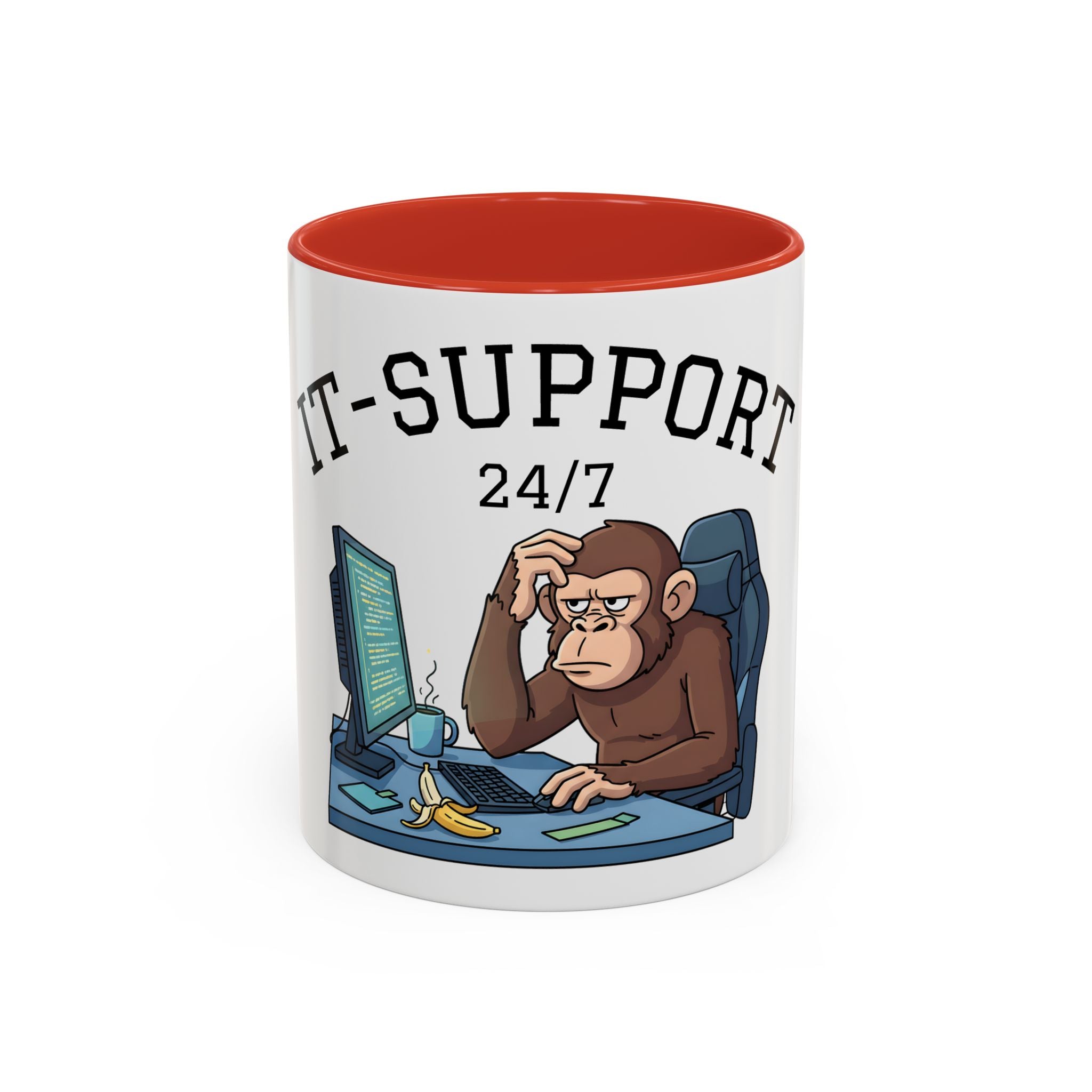 IT Support 24/7 Affen-Tasse – Ansicht 4