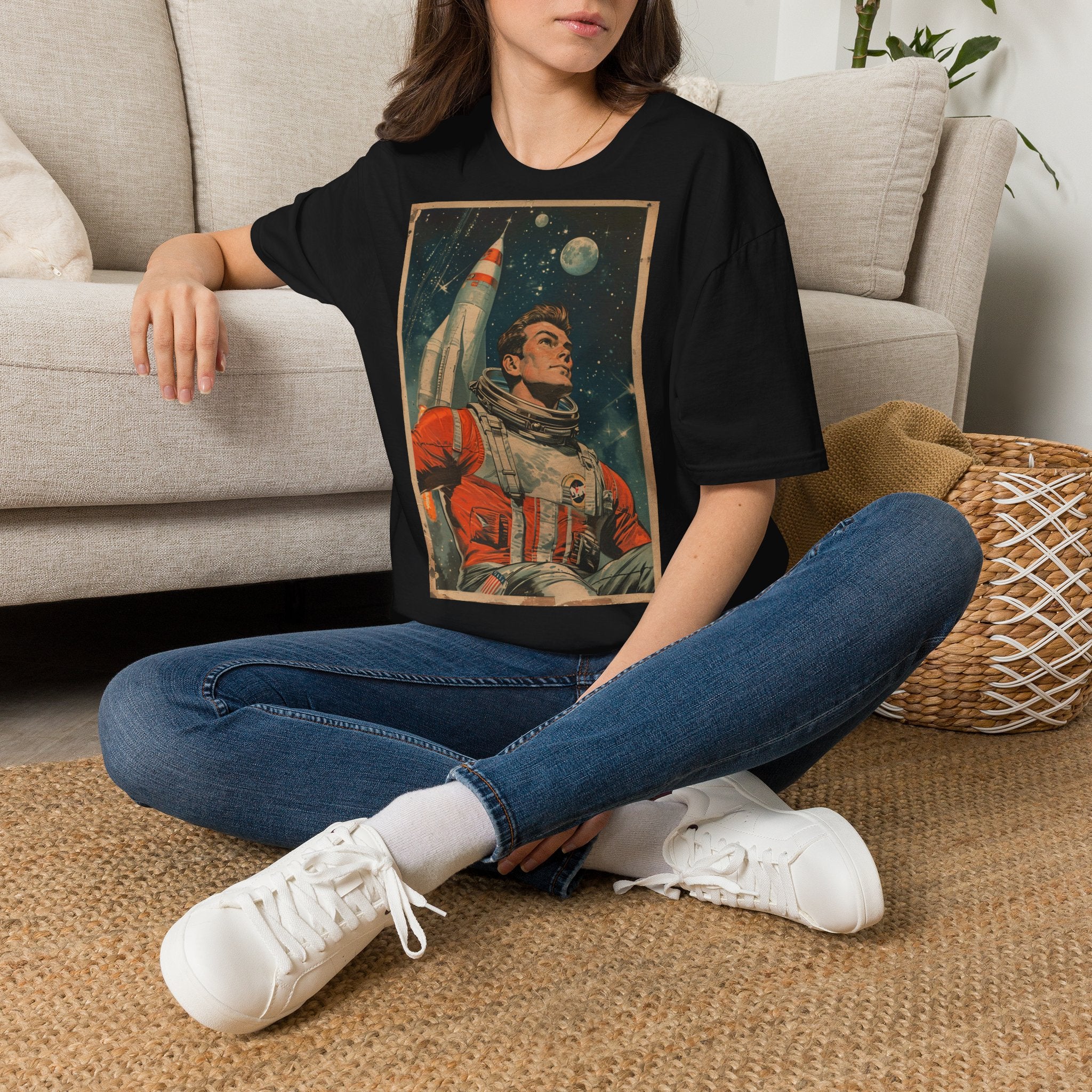 Retro Astronaut – T-Shirt – Ansicht 2