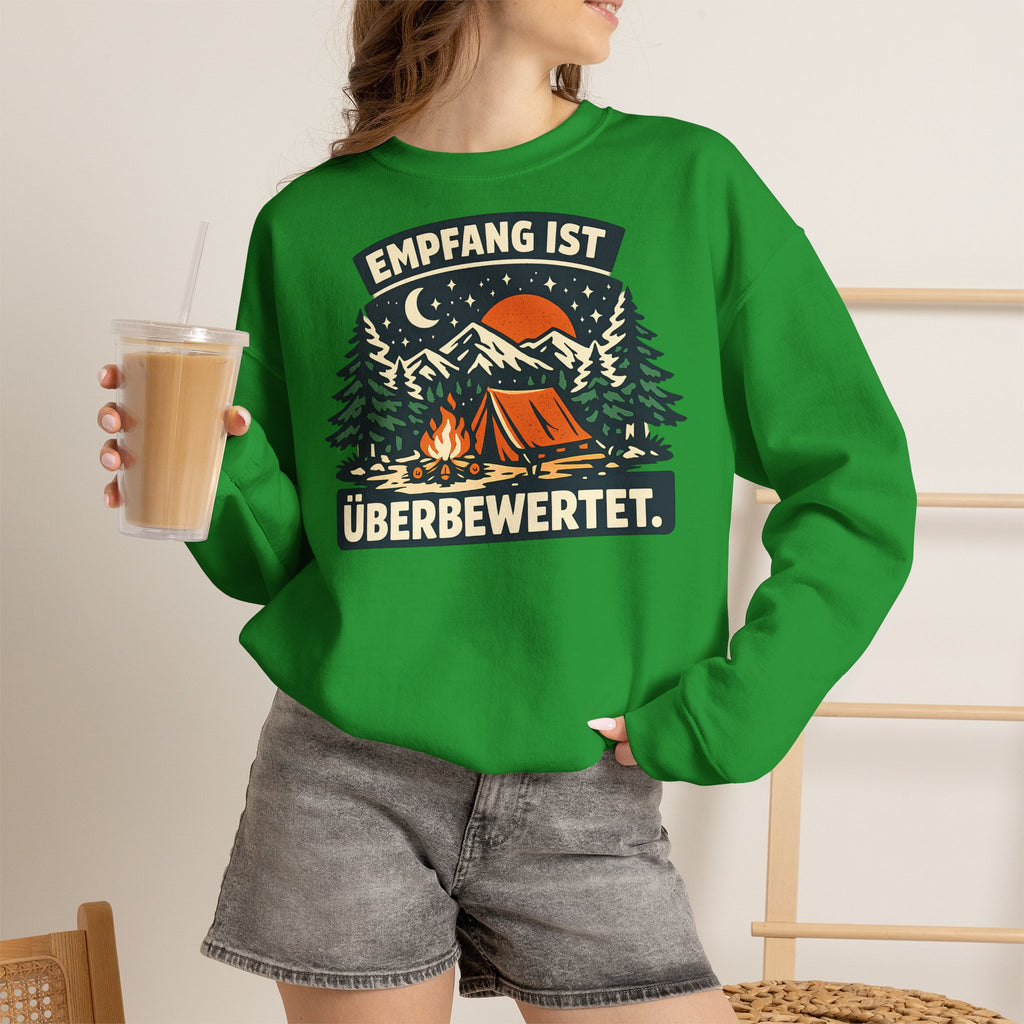 Empfang ist überbewertet – Camping Sweatshirt