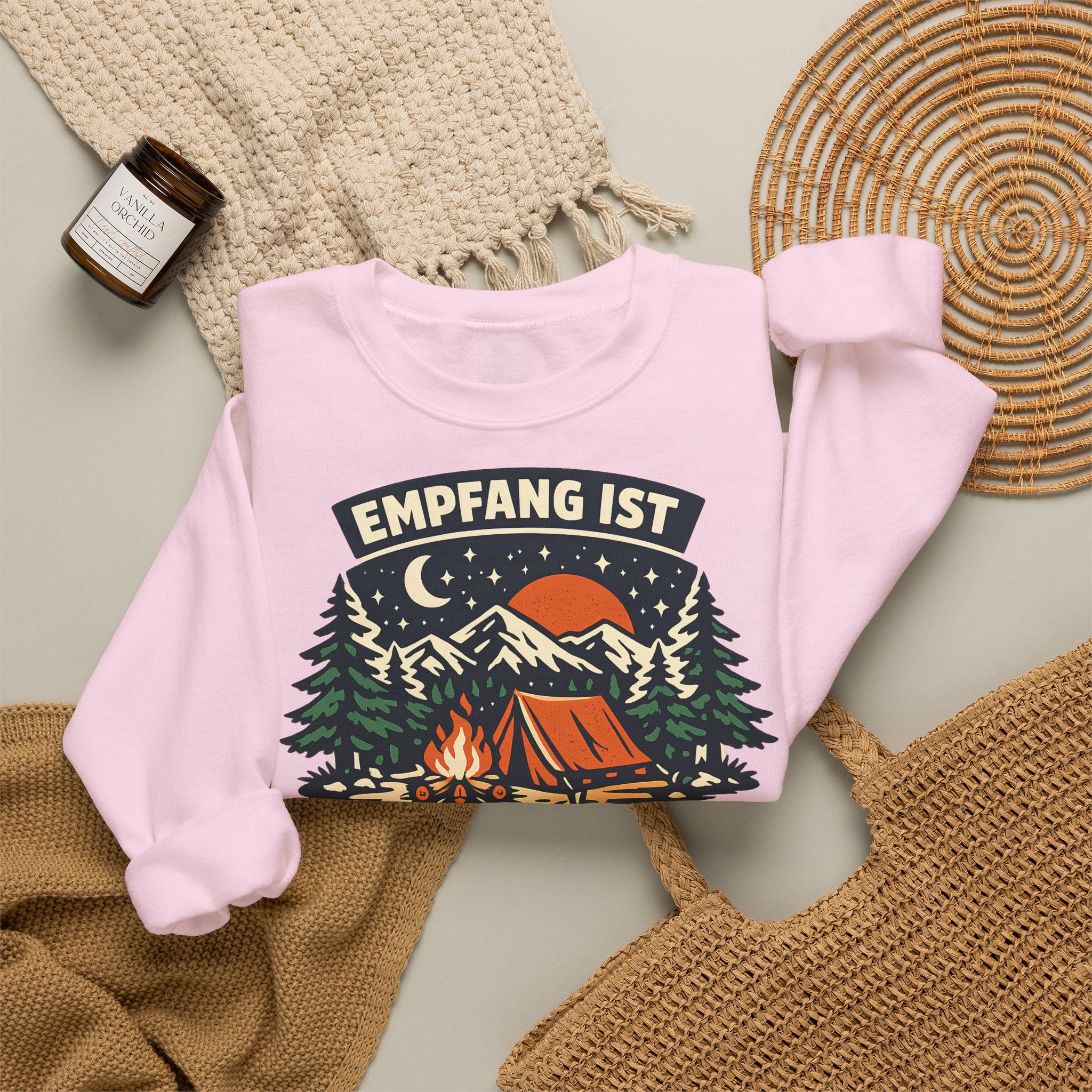 Empfang ist überbewertet – Camping Sweatshirt