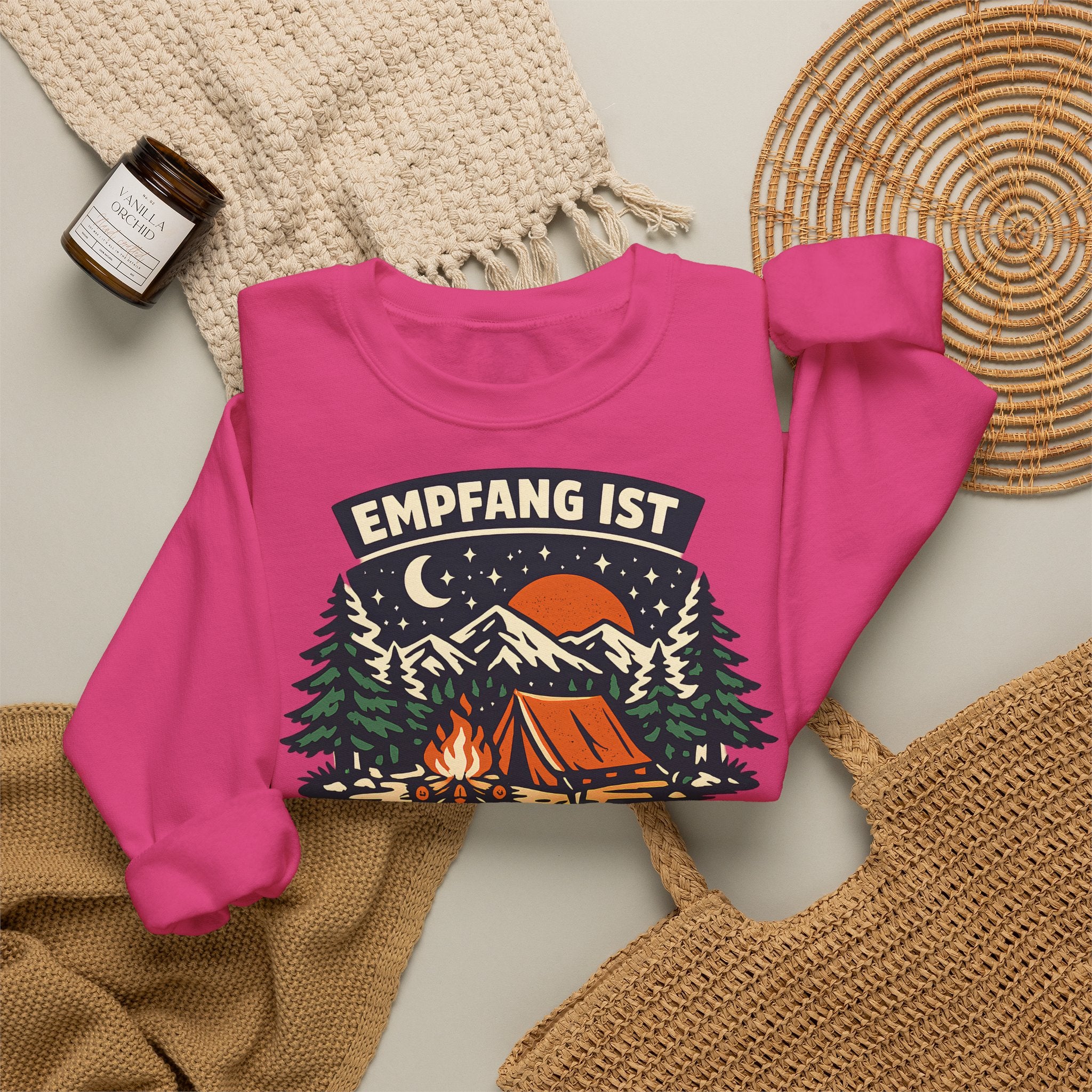 Empfang ist überbewertet – Camping Sweatshirt