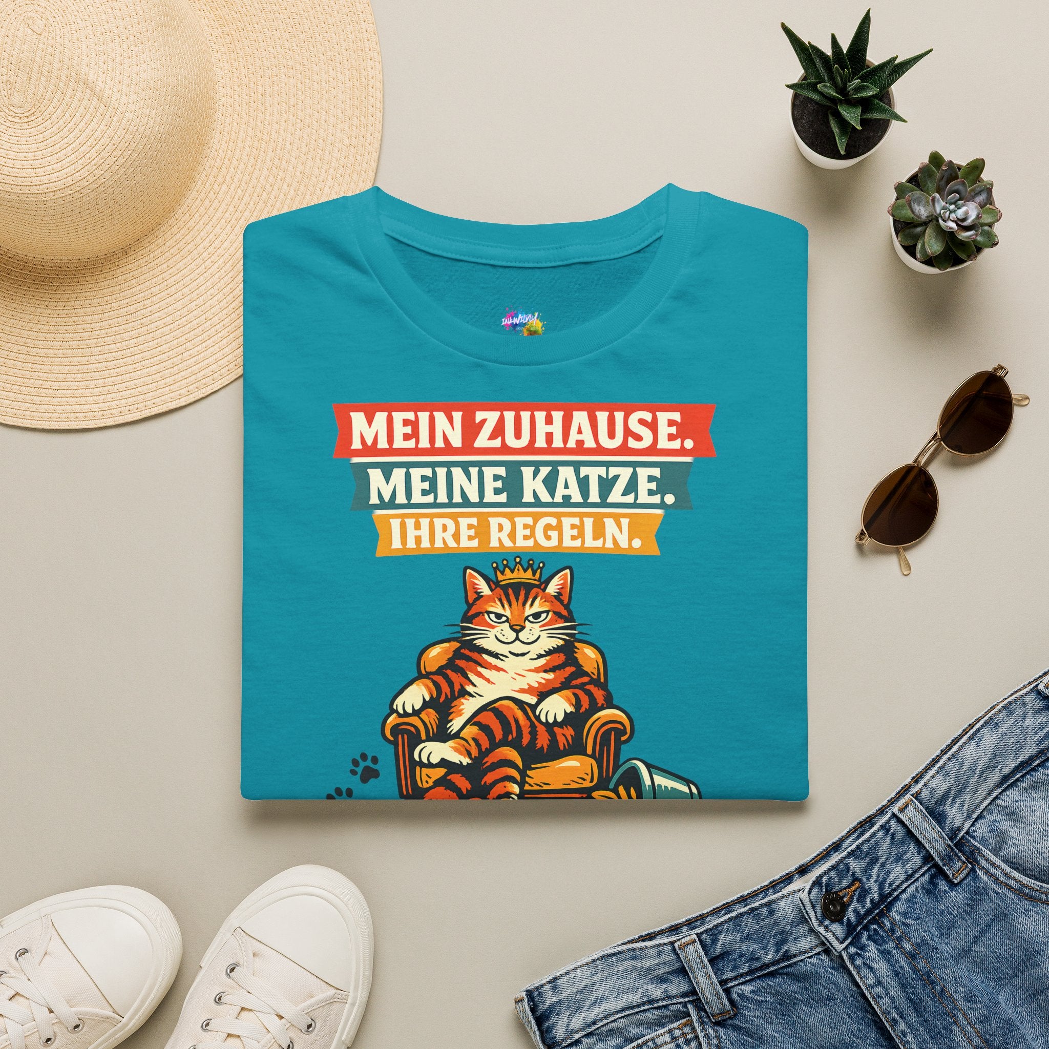 Mein Zuhause, ihre Regeln – Katzen T-Shirt