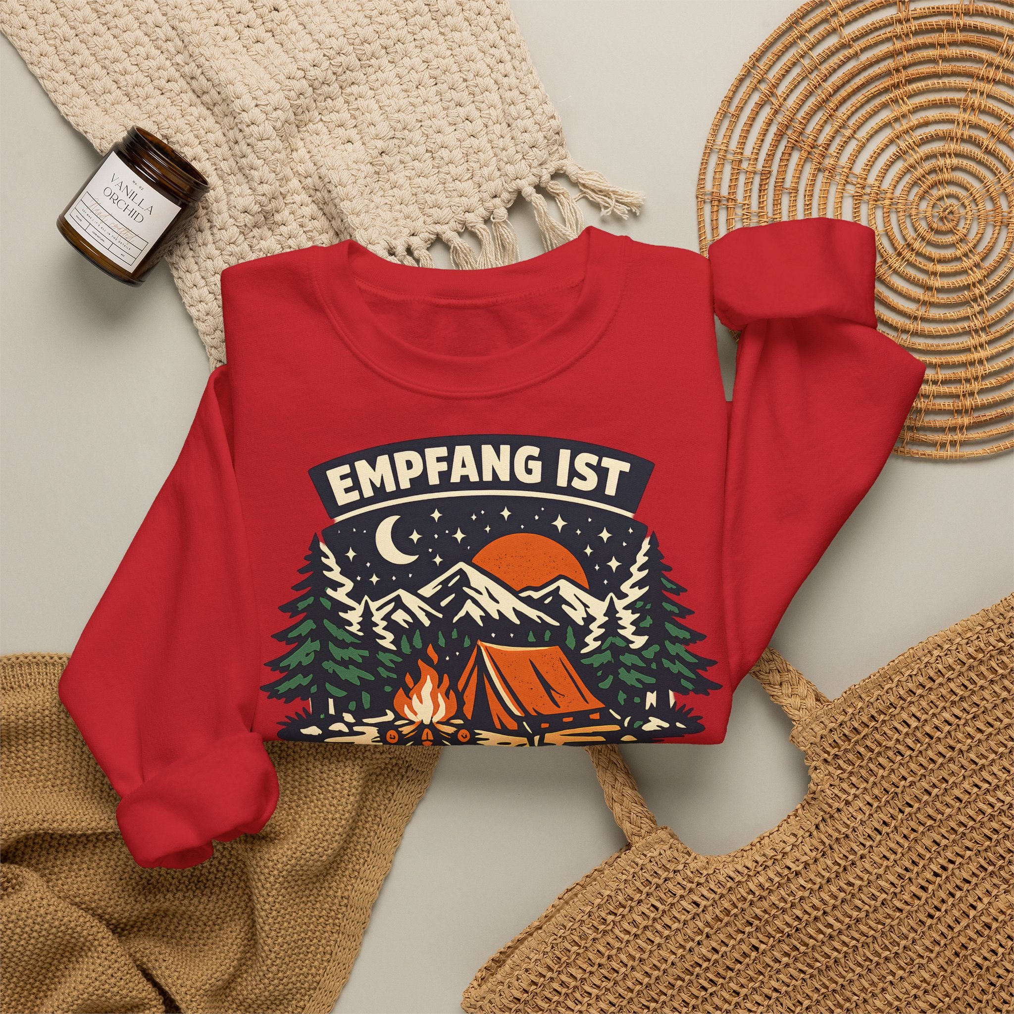 Empfang ist überbewertet – Camping Sweatshirt