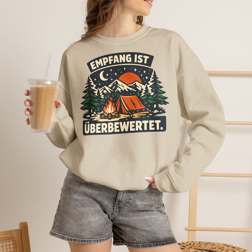 Empfang ist überbewertet – Camping Sweatshirt
