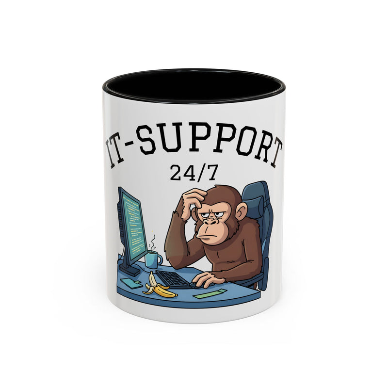 IT Support 24/7 Affen-Tasse