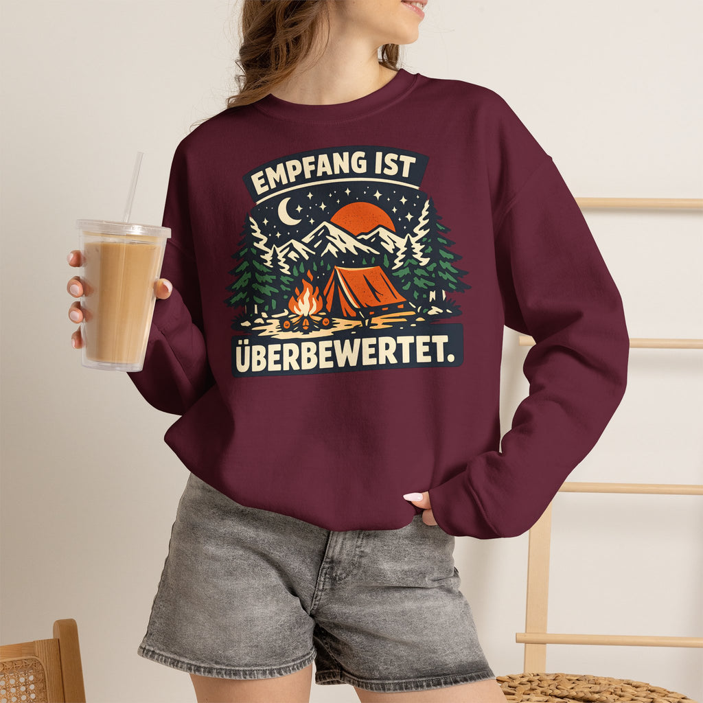 Empfang ist überbewertet – Camping Sweatshirt