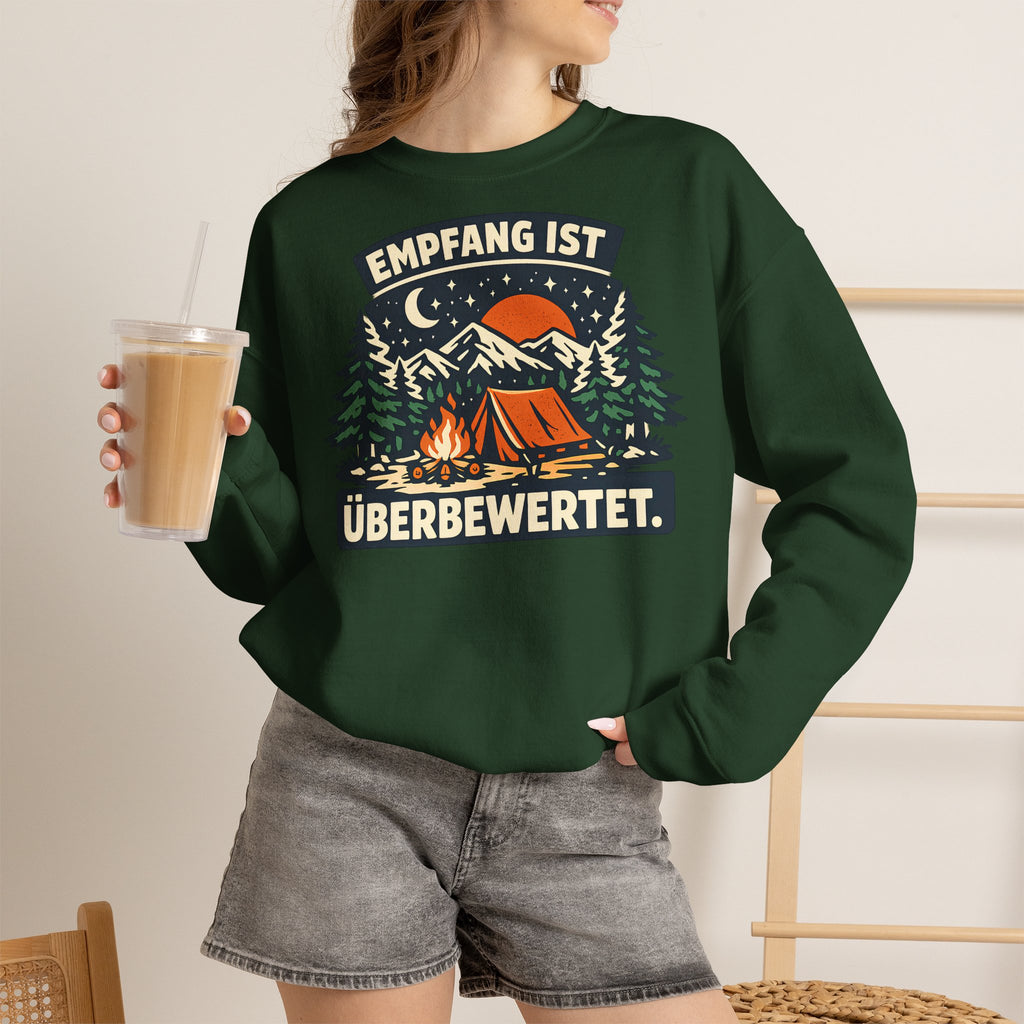 Empfang ist überbewertet – Camping Sweatshirt
