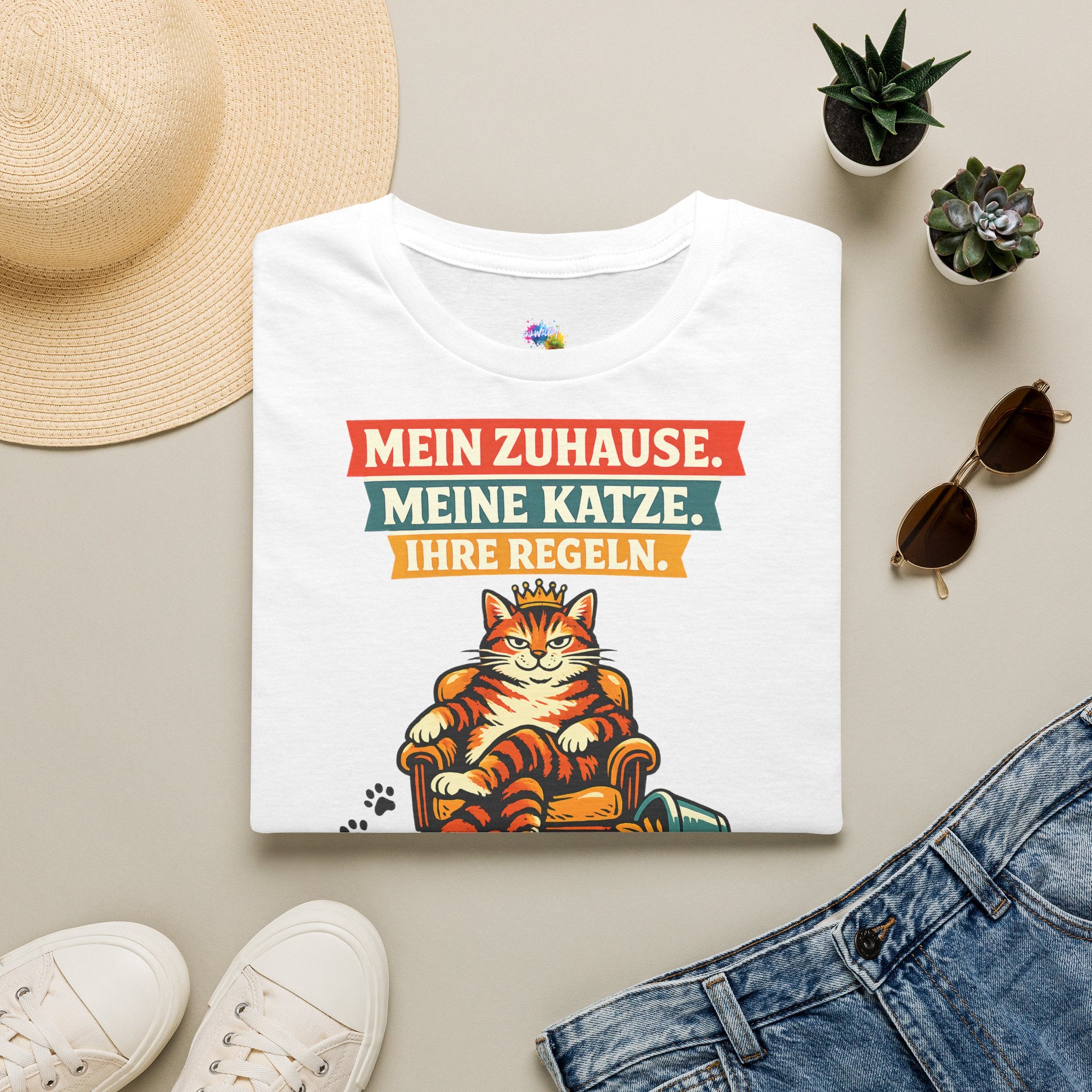 Mein Zuhause, ihre Regeln – Katzen T-Shirt
