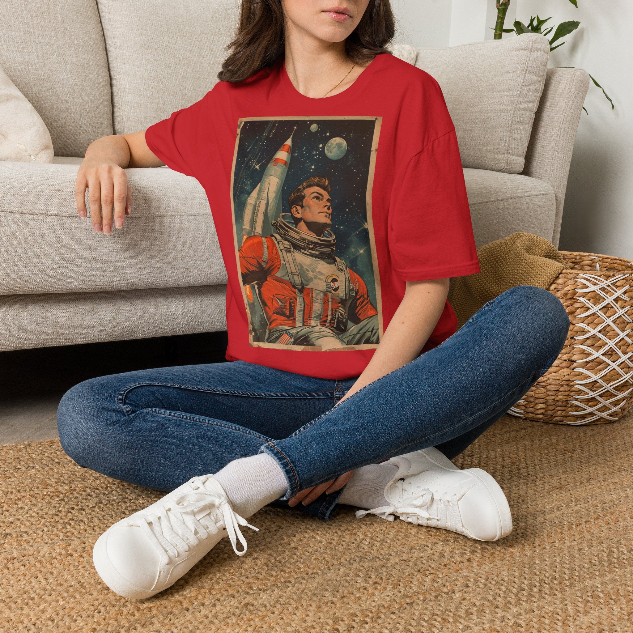 Retro Astronaut – T-Shirt – Ansicht 12