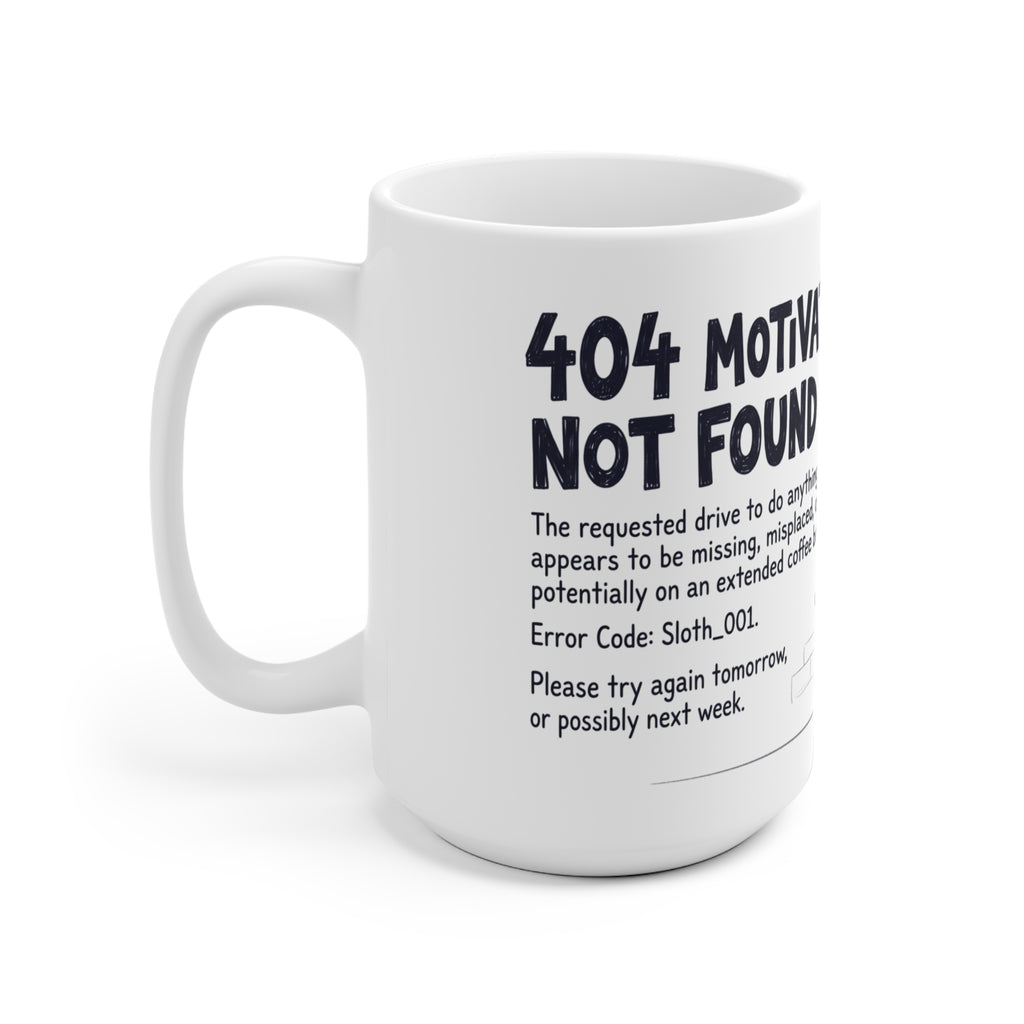 404 Motivation Not Found Tasse – Ansicht 7