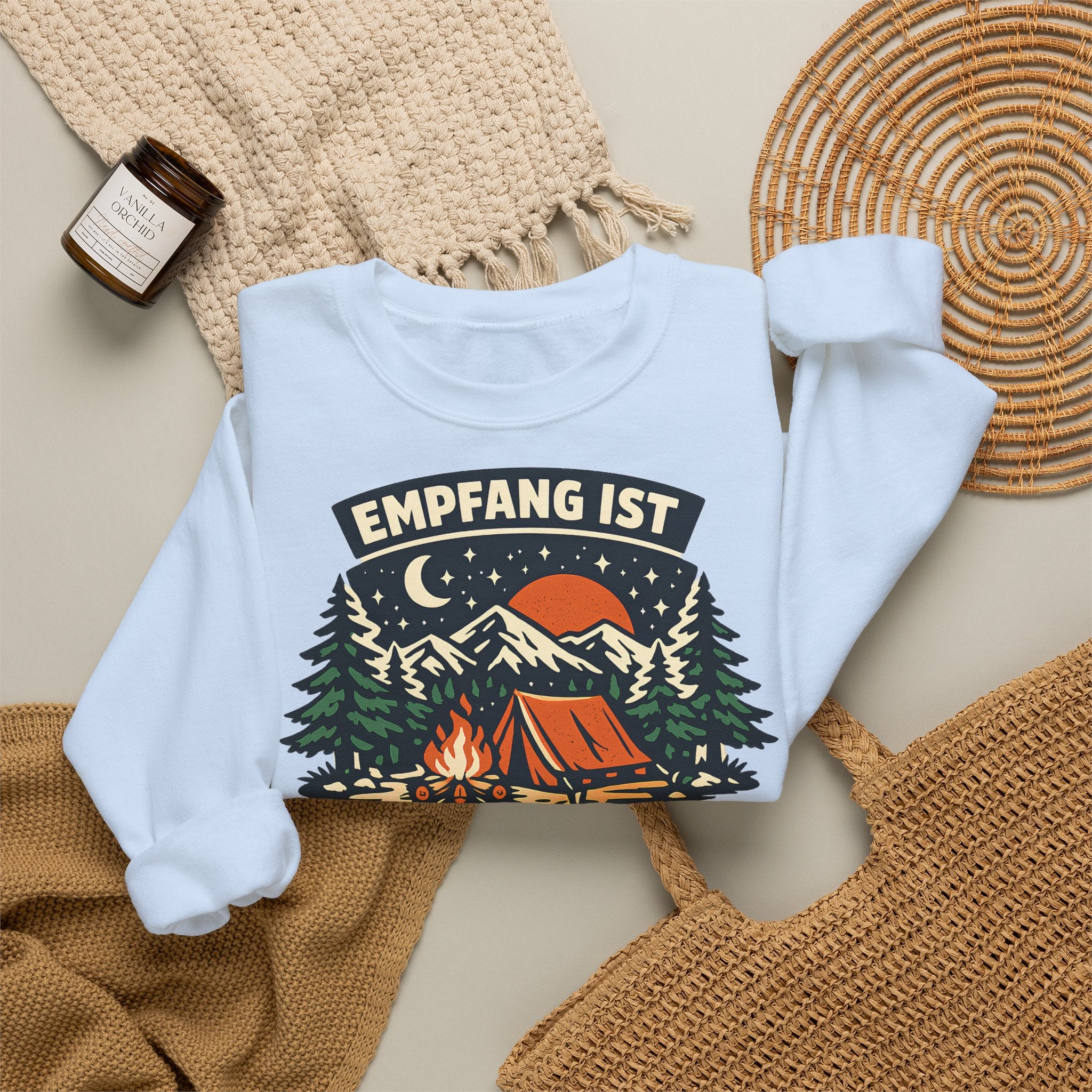 Empfang ist überbewertet – Camping Sweatshirt