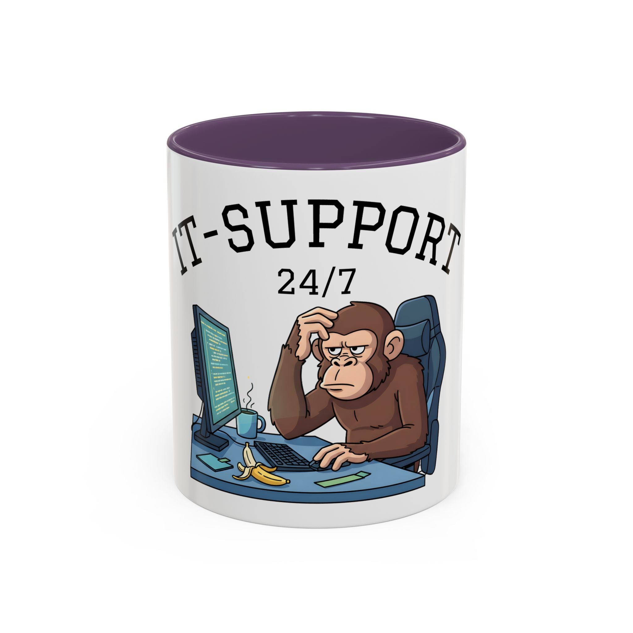 IT Support 24/7 Affen-Tasse – Ansicht 7