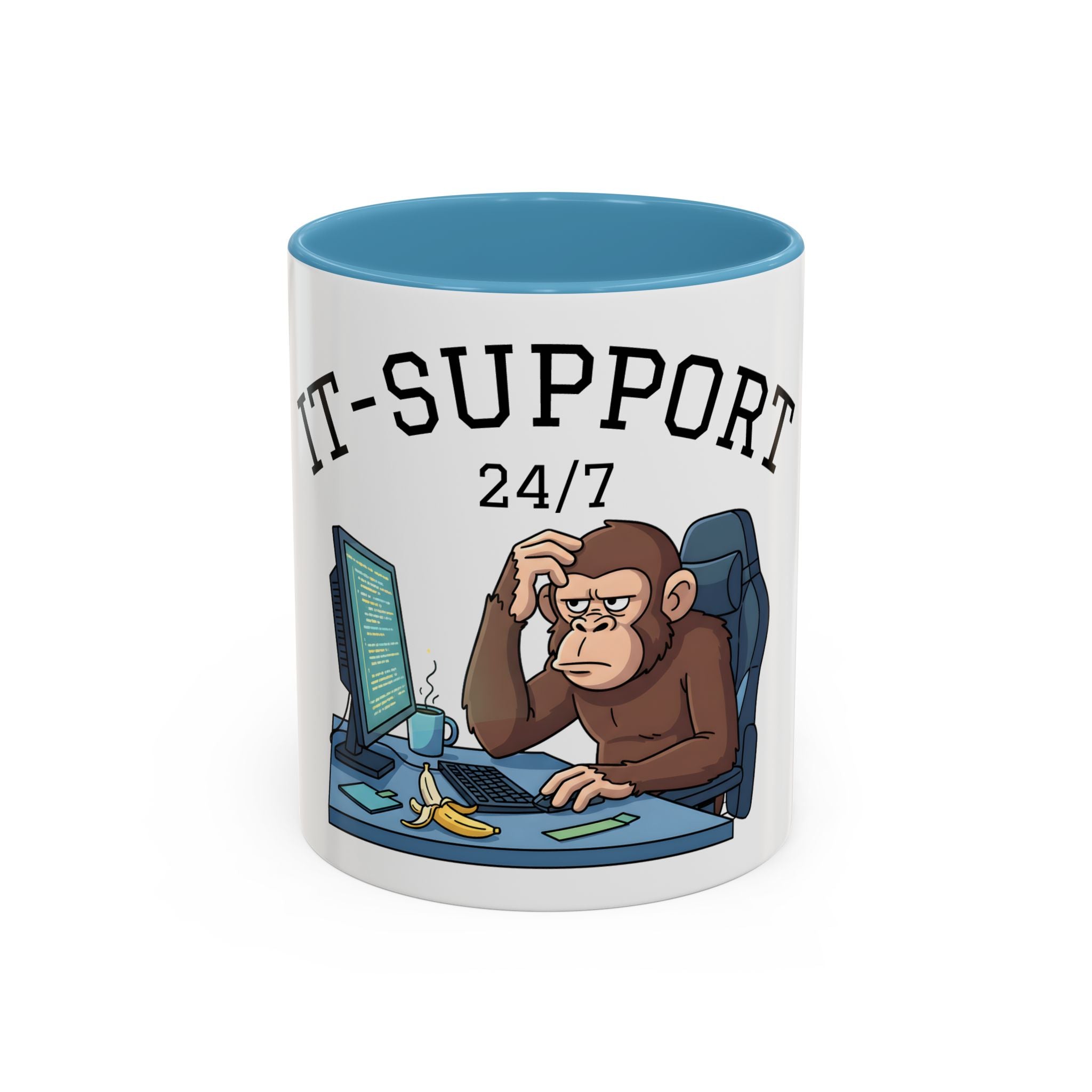IT Support 24/7 Affen-Tasse – Ansicht 5