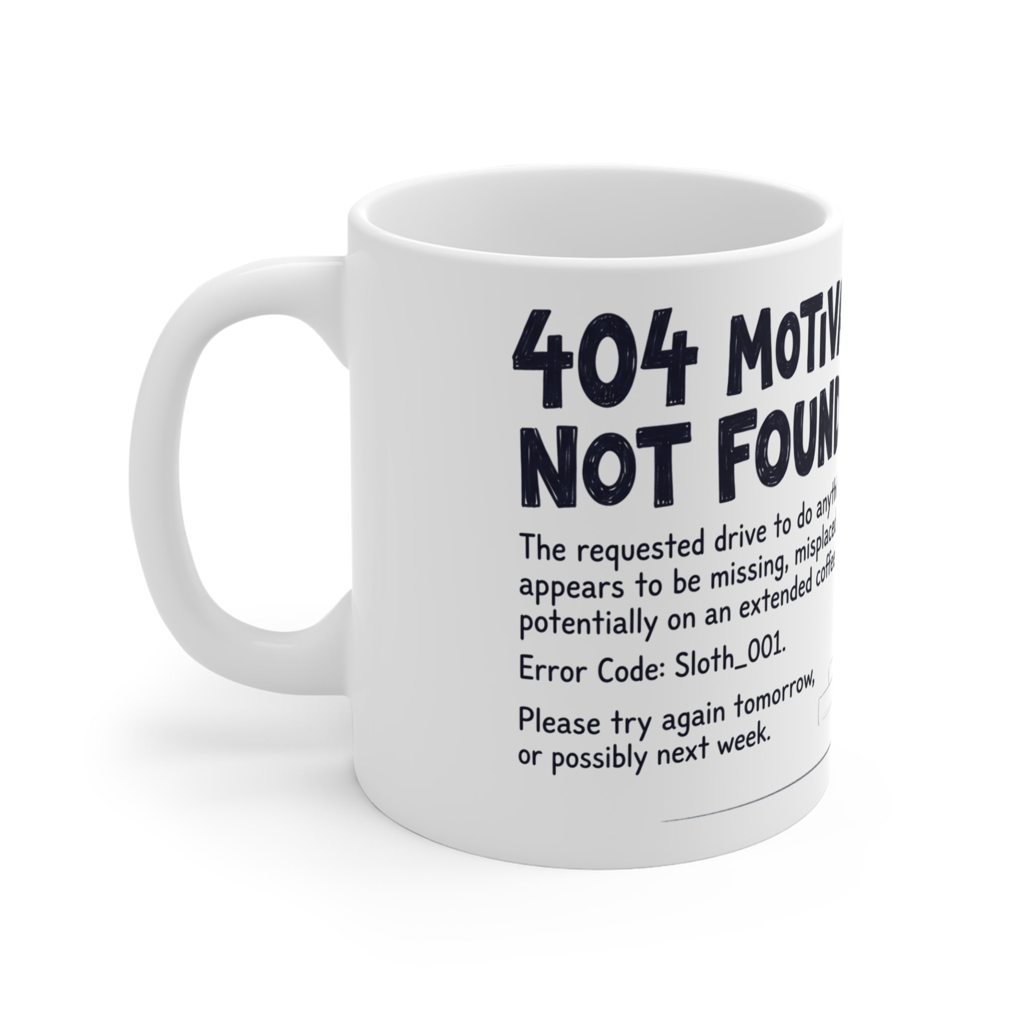 404 Motivation Not Found Tasse – Ansicht 4
