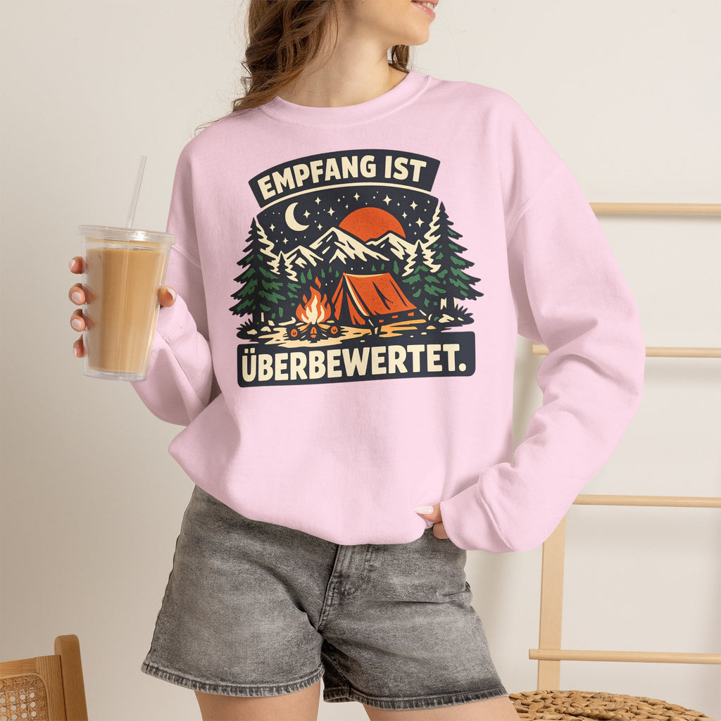 Empfang ist überbewertet – Camping Sweatshirt