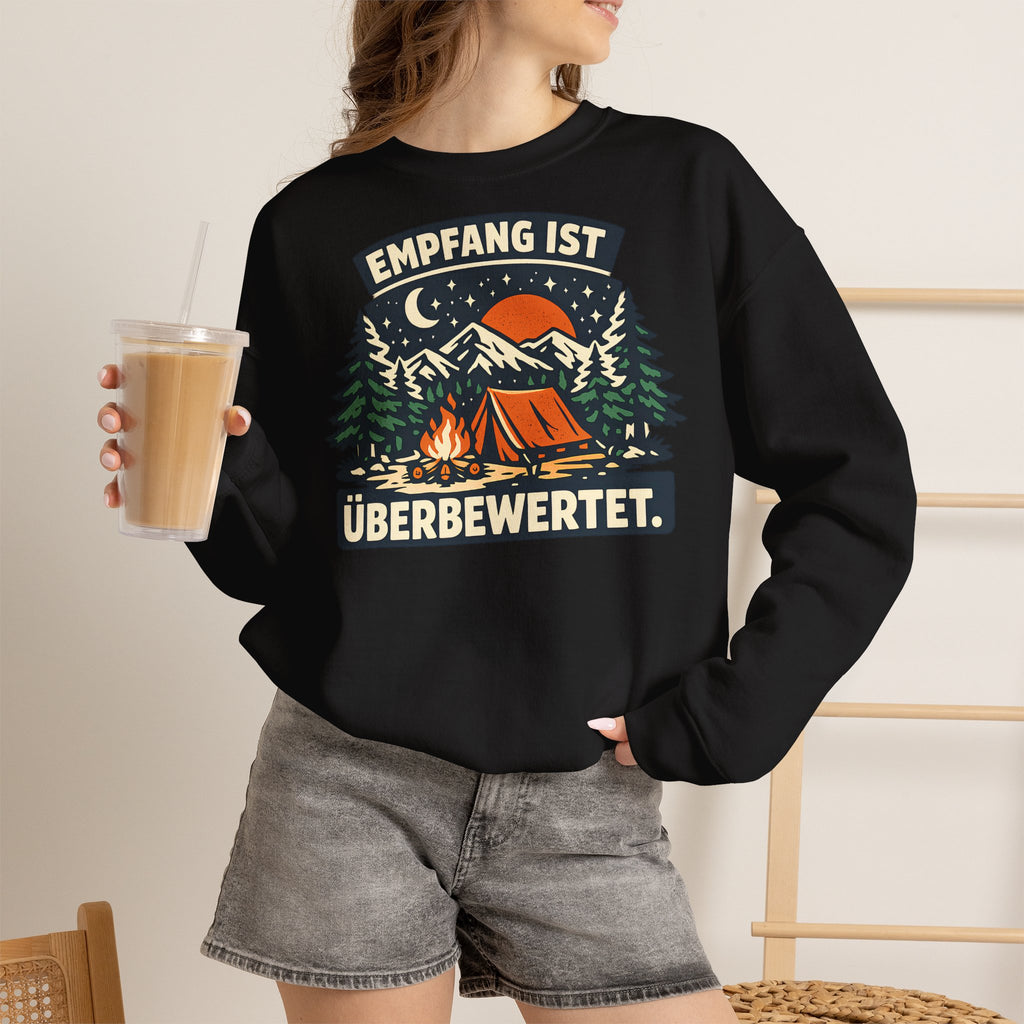 Empfang ist überbewertet – Camping Sweatshirt