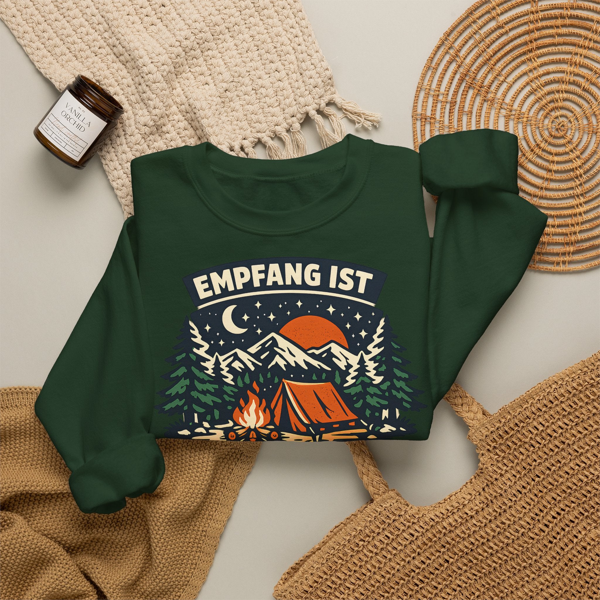 Empfang ist überbewertet – Camping Sweatshirt