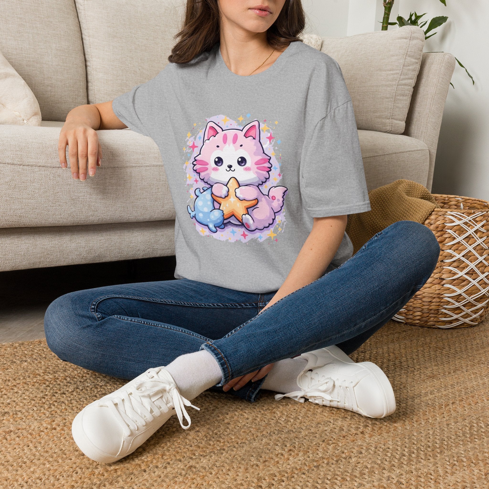 Kawaii Katzen – T-Shirt – Ansicht 3