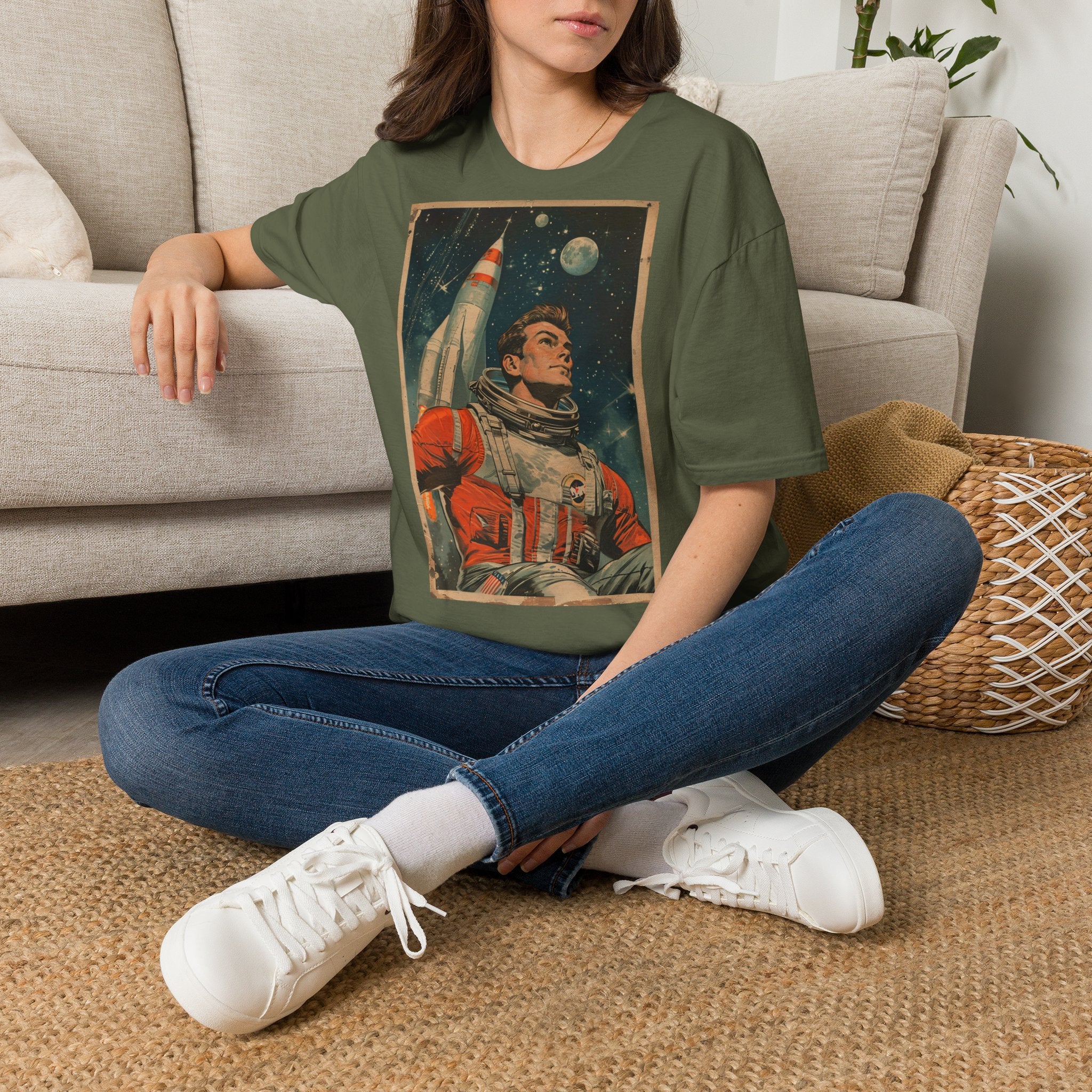 Retro Astronaut – T-Shirt – Ansicht 4