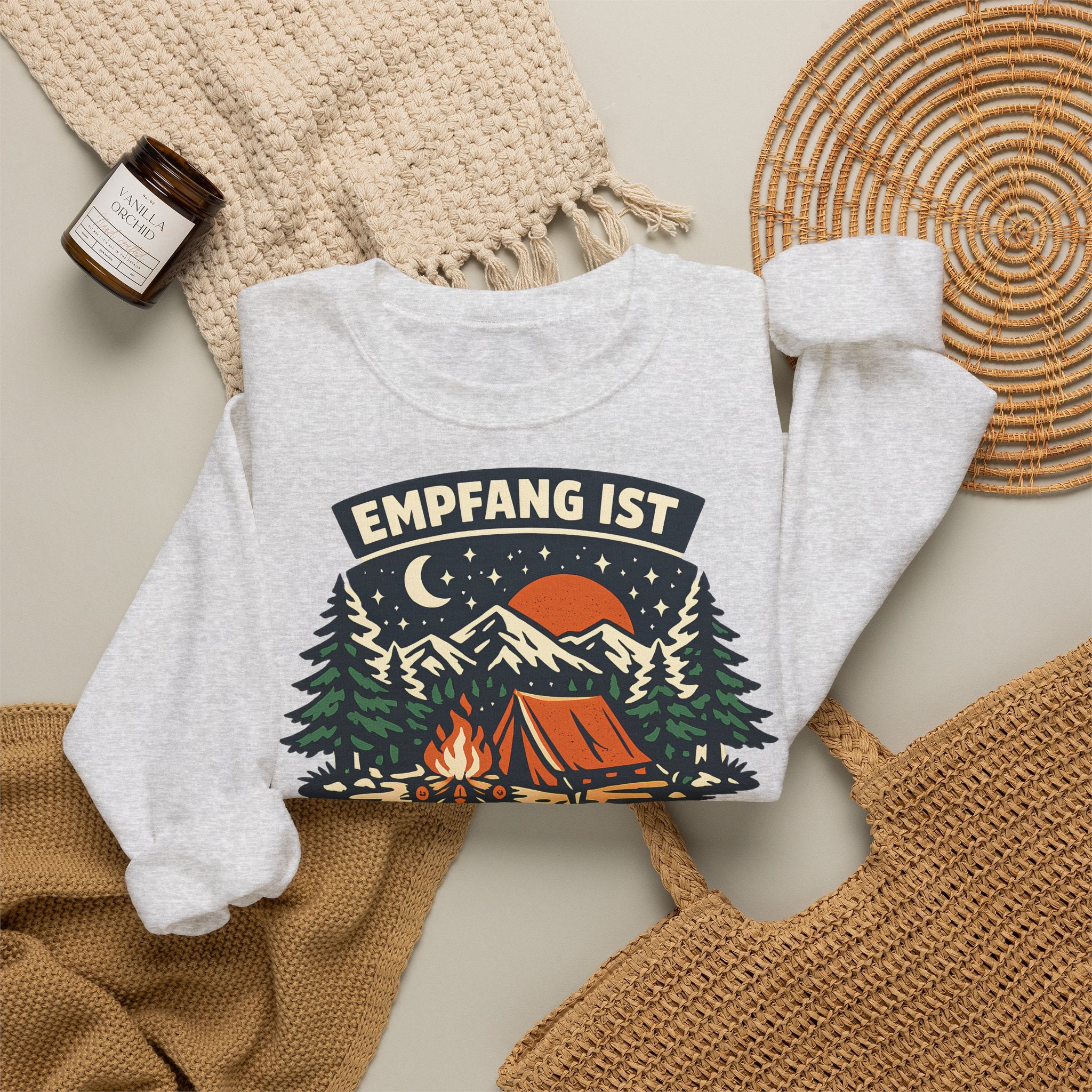 Empfang ist überbewertet – Camping Sweatshirt