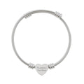 Heart Cuff Bracelet mit Gravur – Ansicht 2